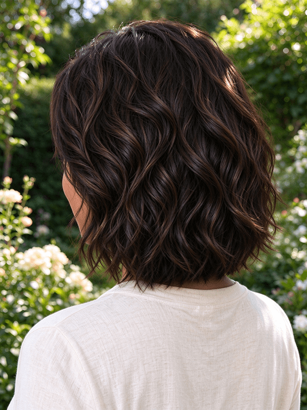 Glueless Short Wavy Wigs Highlight Human Hair Wigs