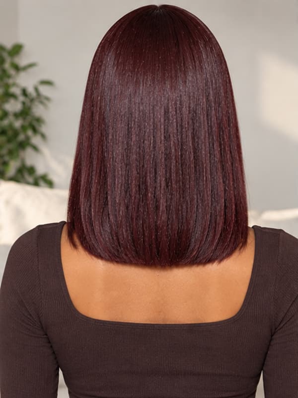 Glueless Silky Straight Wig Shoulder Length Human Hair Wig