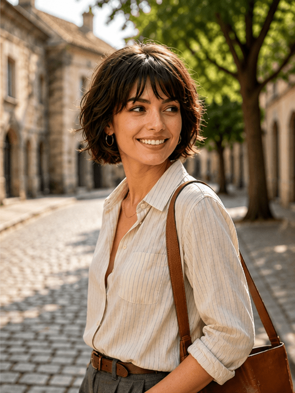 Pixie Cut Bangs Short Wig Machine Made Real Human Hair Wigs