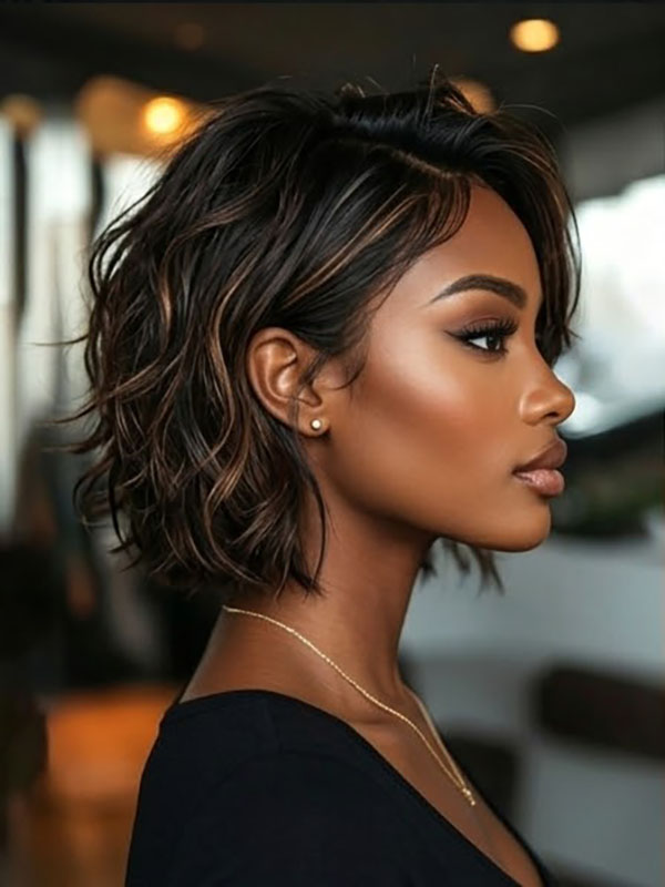 Pixie Cut Short Wave Wigs Glueless Wear and Go Wigs for Black Women