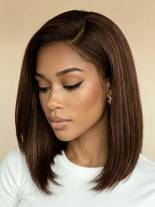 Ready to Go Brown Straight Wig | Everyday Look