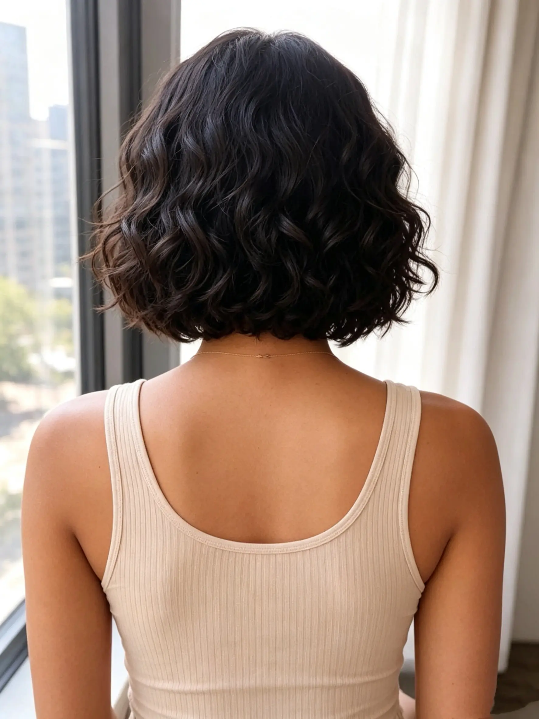 Ready to Wear Short Pixie Cut Brown Wave Wigs Beginner Wigs for Black Women