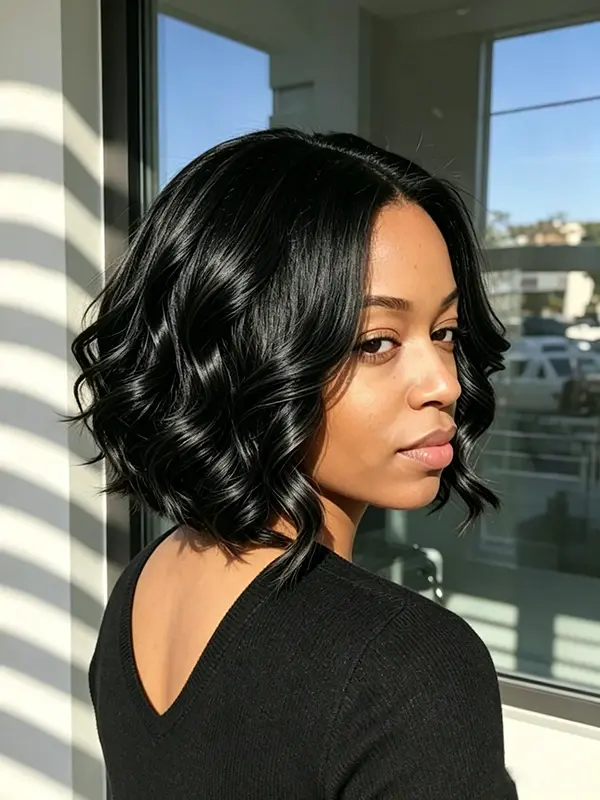 Ready to Wear Wigs Glueless Highlight Wavy Short Wigs for Black Women