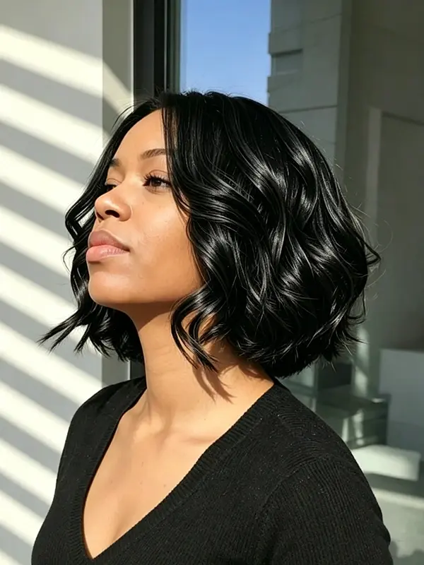 Ready to Wear Wigs Glueless Highlight Wavy Short Wigs for Black Women