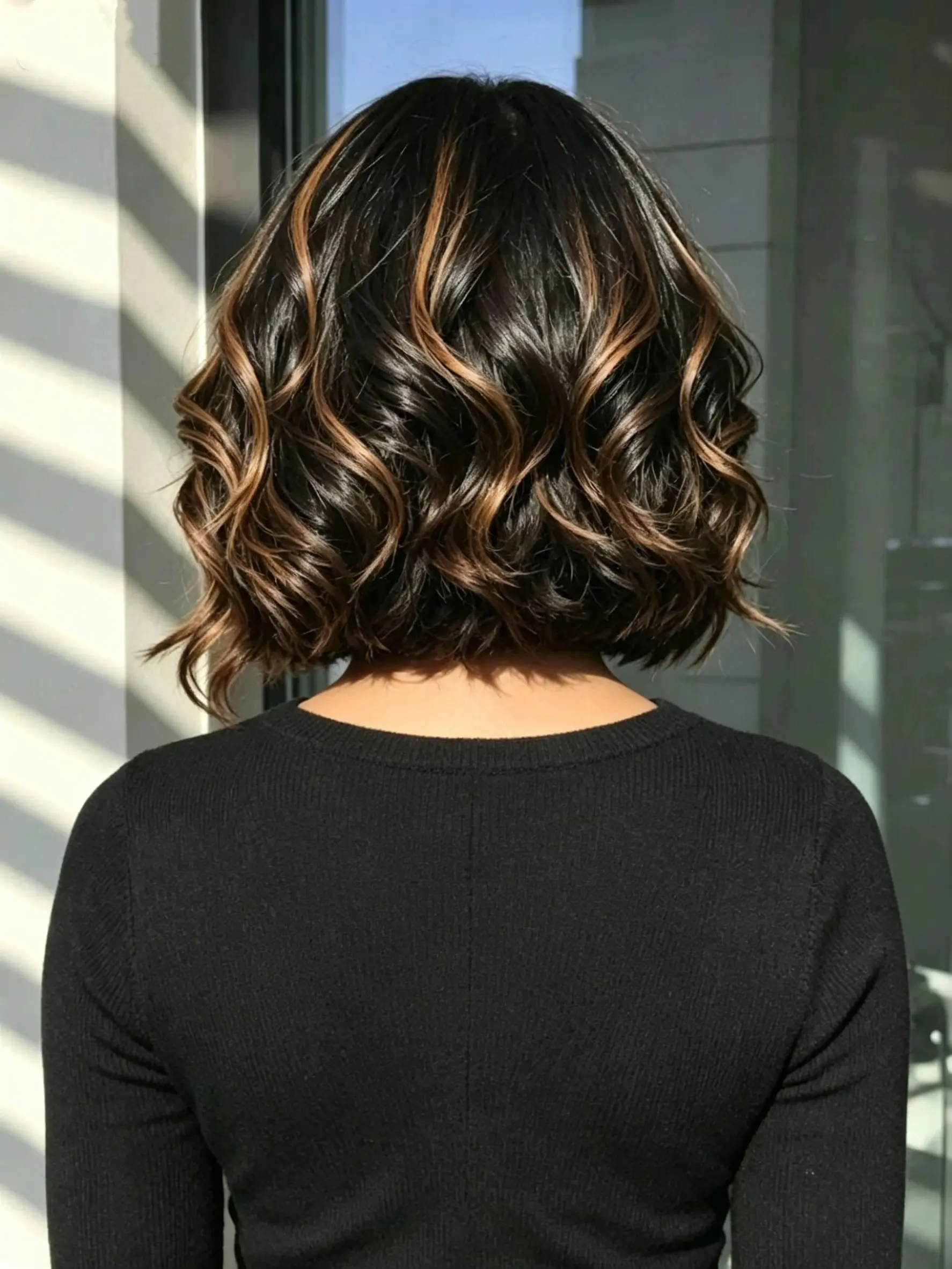 Ready to Wear Wigs Glueless Highlight Wavy Short Wigs for Black Women