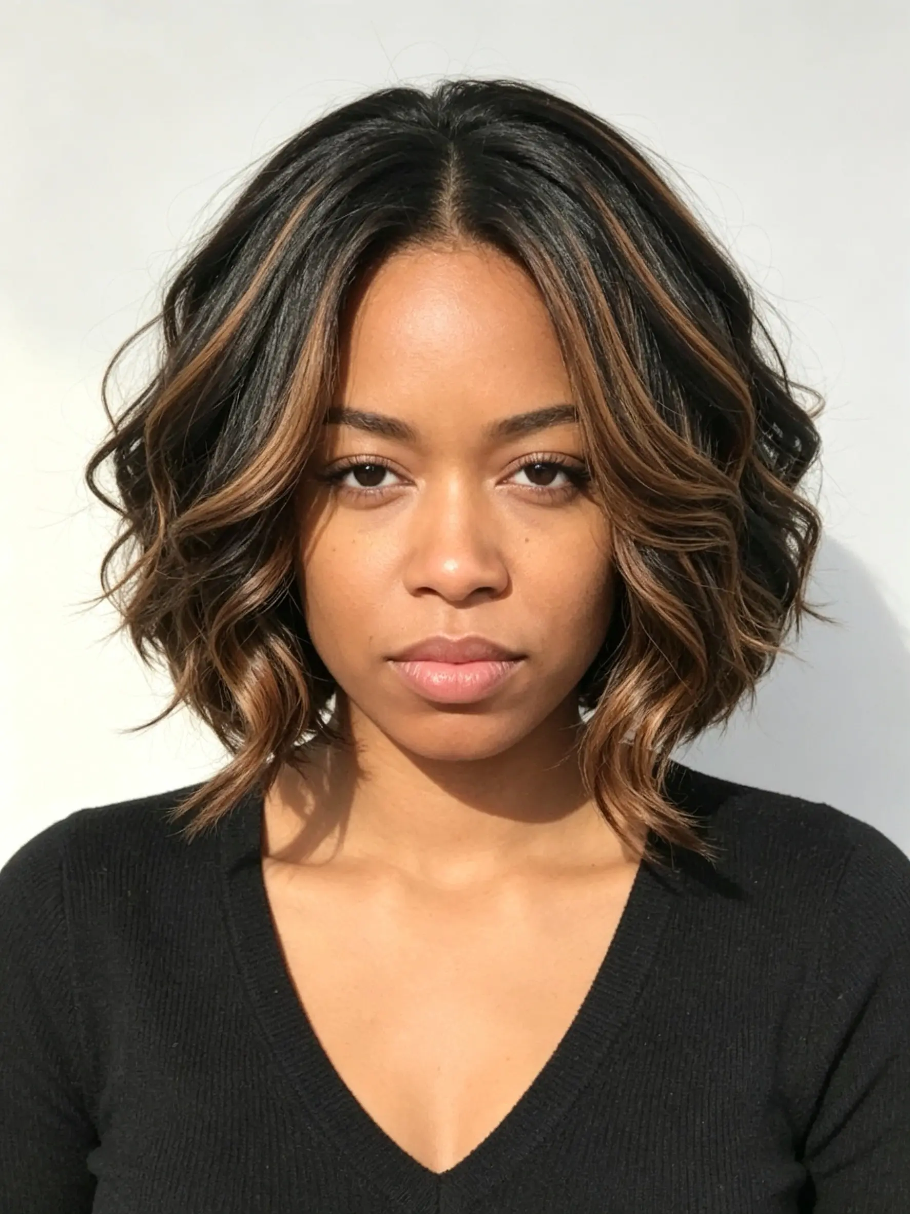 Ready to Wear Wigs Glueless Highlight Wavy Short Wigs for Black Women
