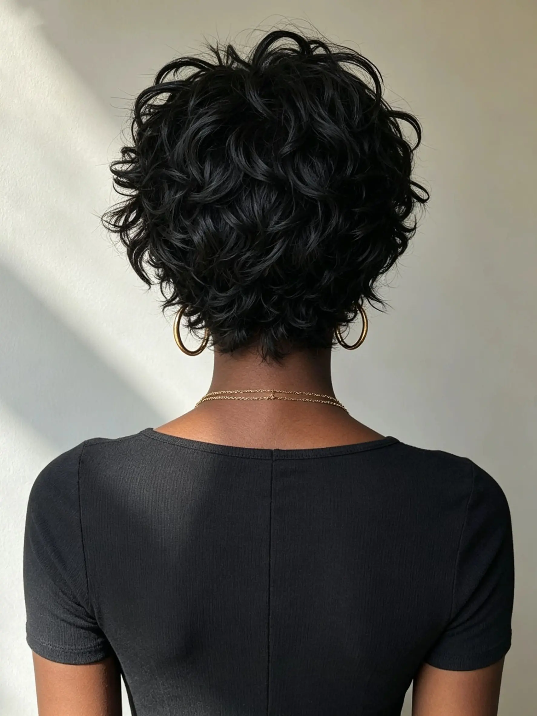 Throw On Wigs Pixie Cut Glueless Curly Wig Pre Plucked for Black Women
