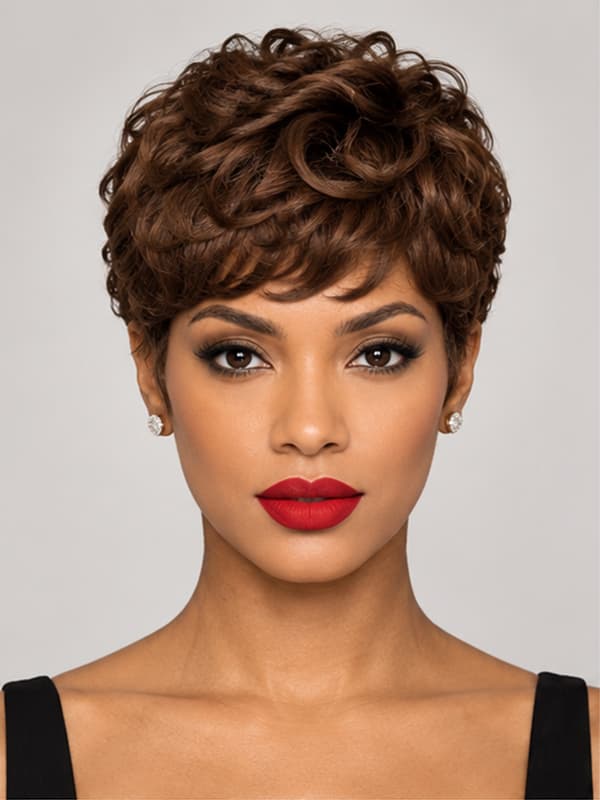 Wear and Go Pixie Cut Short Curly Wigs