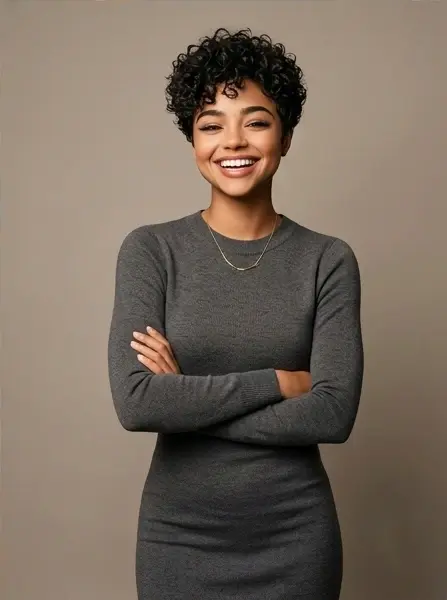Wear and Go Short Curly Wig Machine Made Human Hair for Black Women