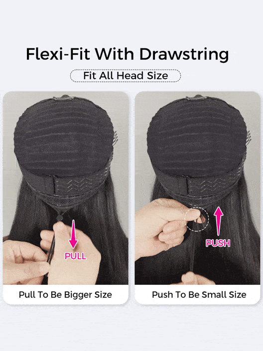 Wear and Go Pixie Cut Curly Bob Wig 5x5 Drawstring Cap Human Hair