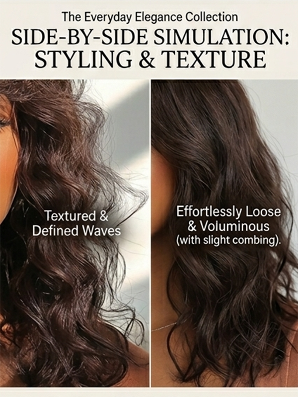 Wear and Go Wig Light Weight Body Wave Bangs Wig Real Human Hair