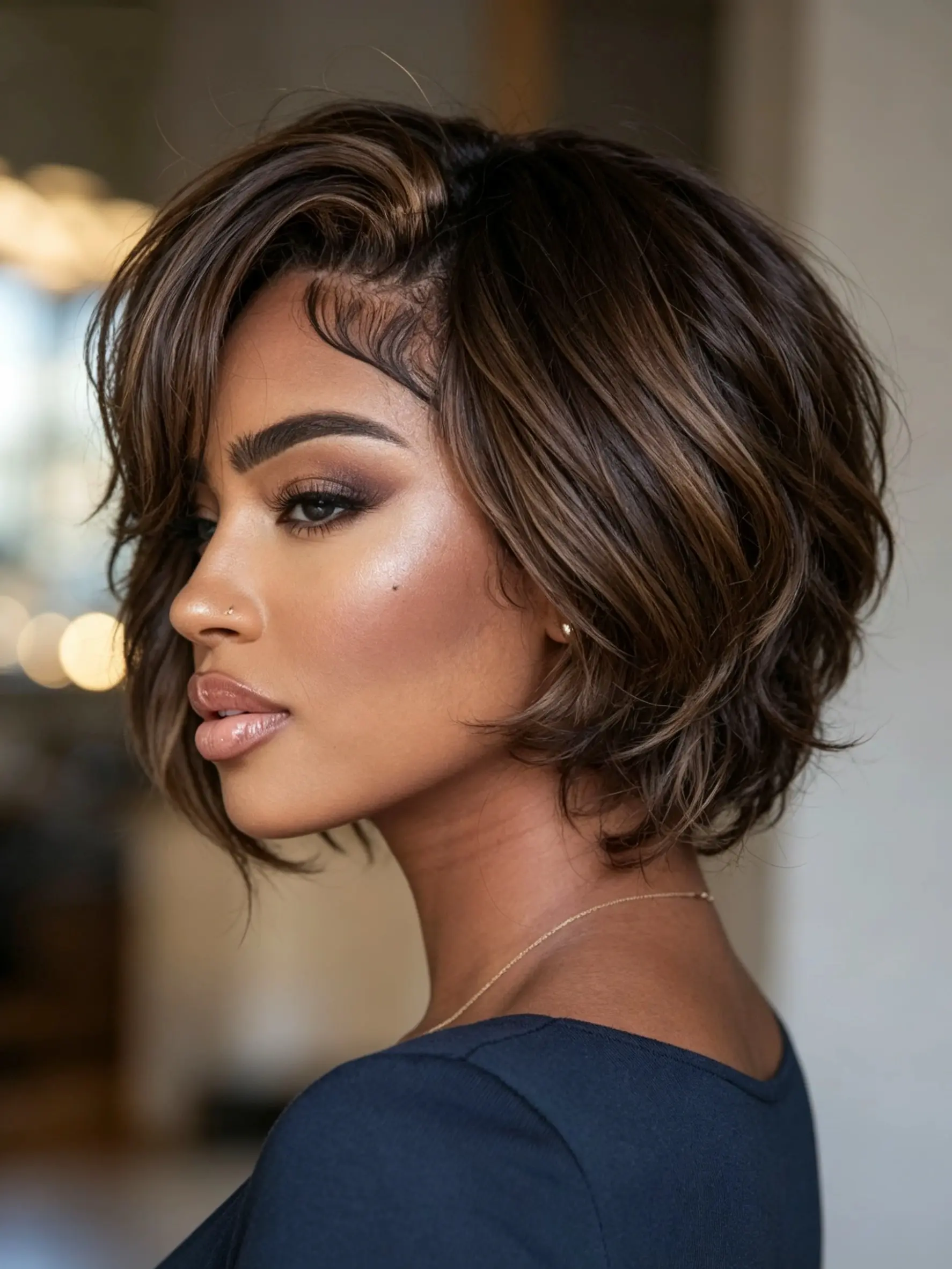 Wear and Go Wigs Glueless SHort Wave Pixie Cut Wig For Black Women