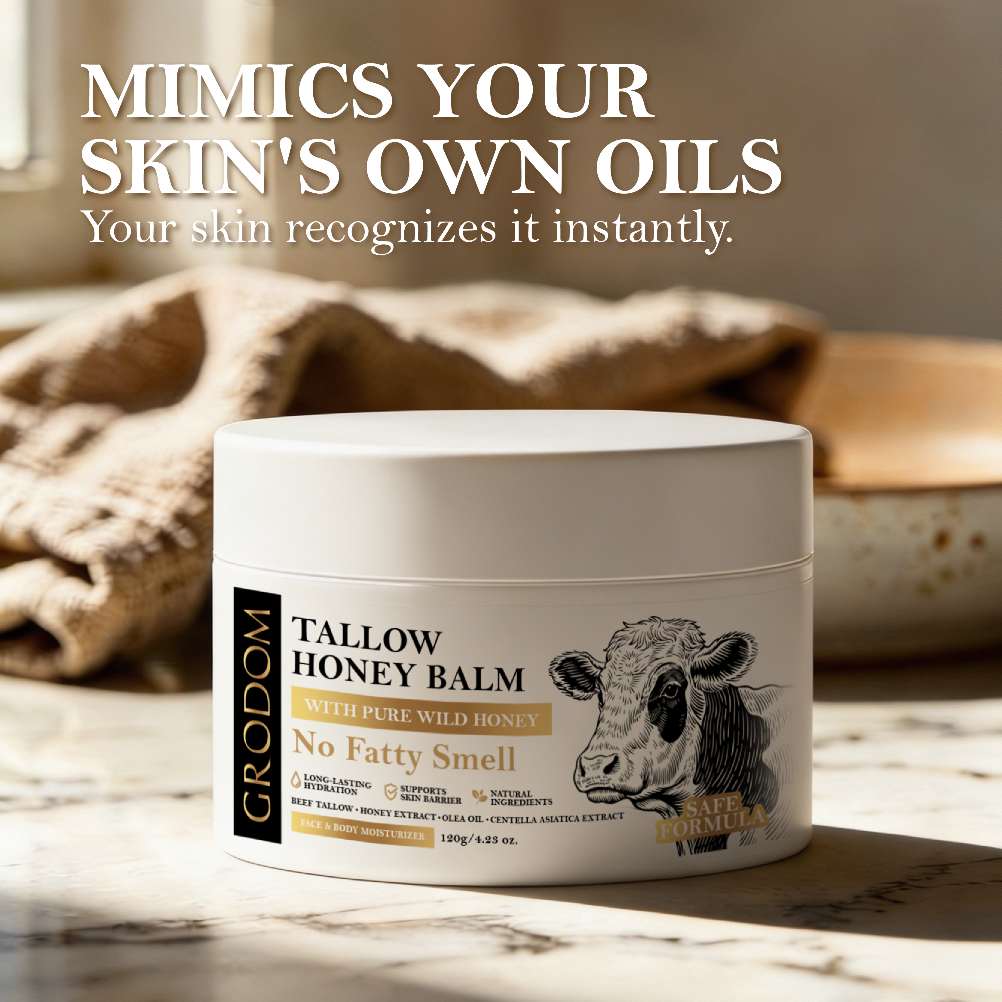 Organic Whipped Beef Tallow & Raw Honey