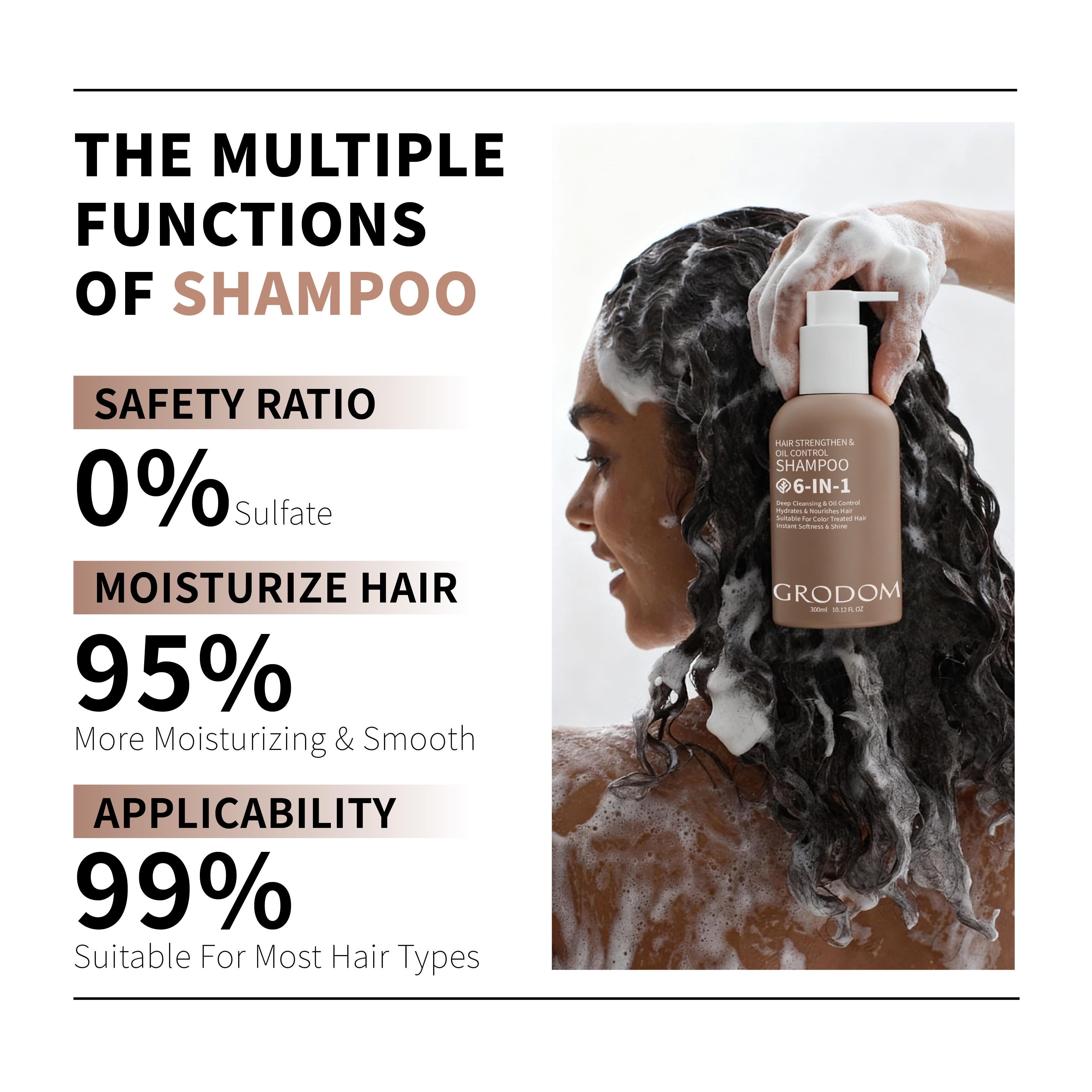6-in-1 Amino Acid Shampoo 300ml
