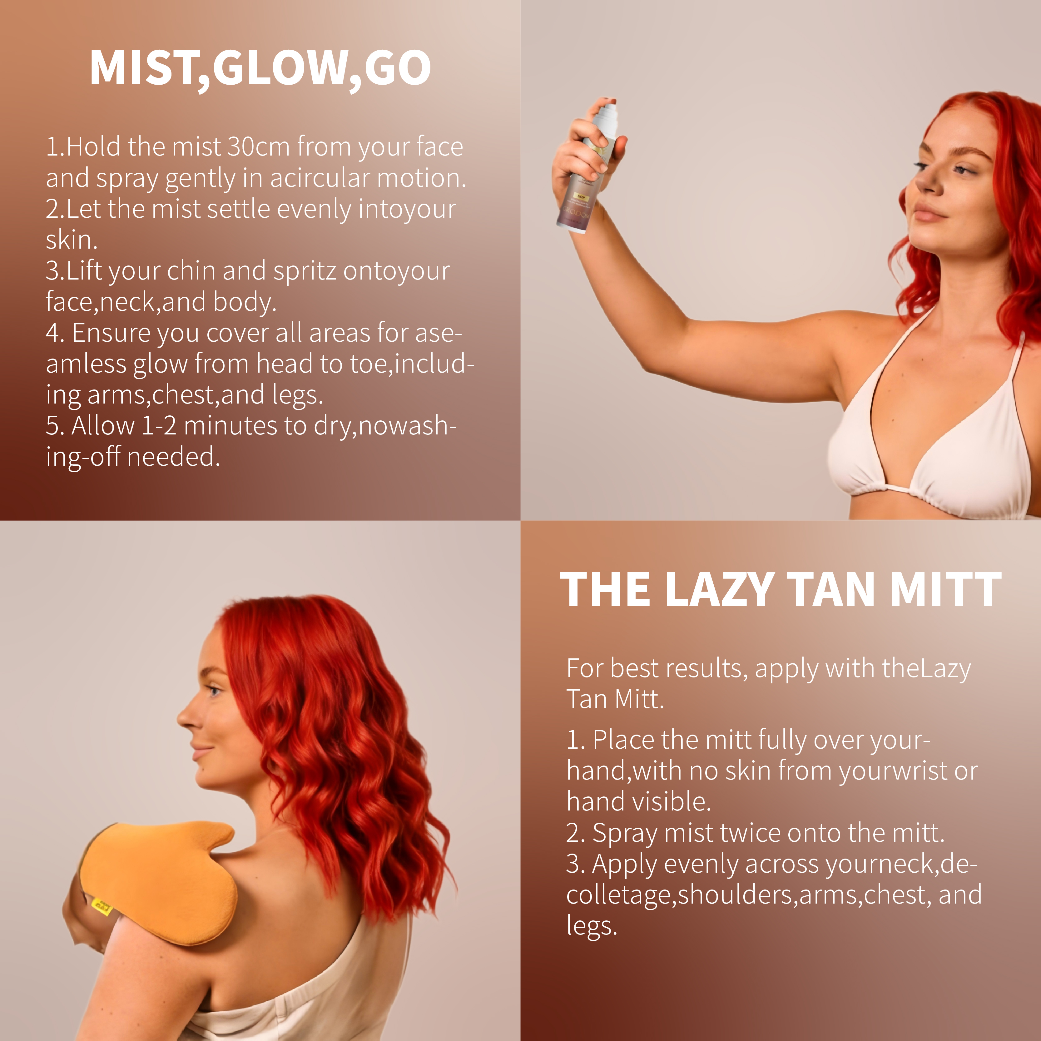 Self-Tanning Mist for Body, Face and Hands