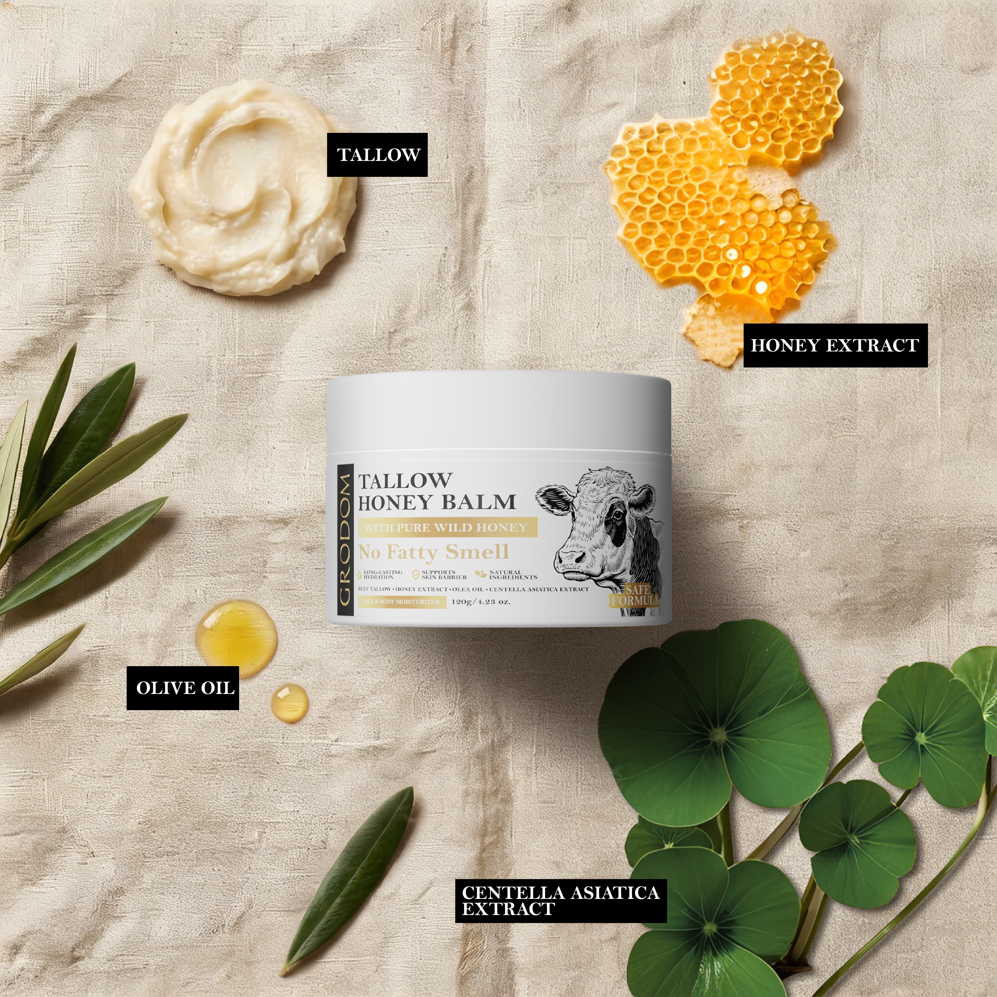 Organic Whipped Beef Tallow & Raw Honey