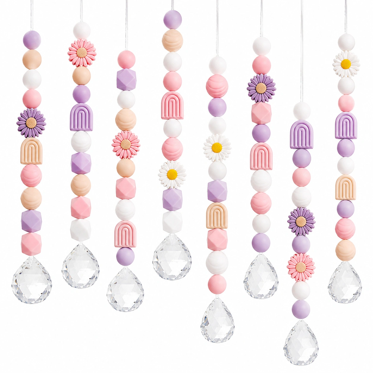 Colgantes Decorativos con Cuentas y Cristal