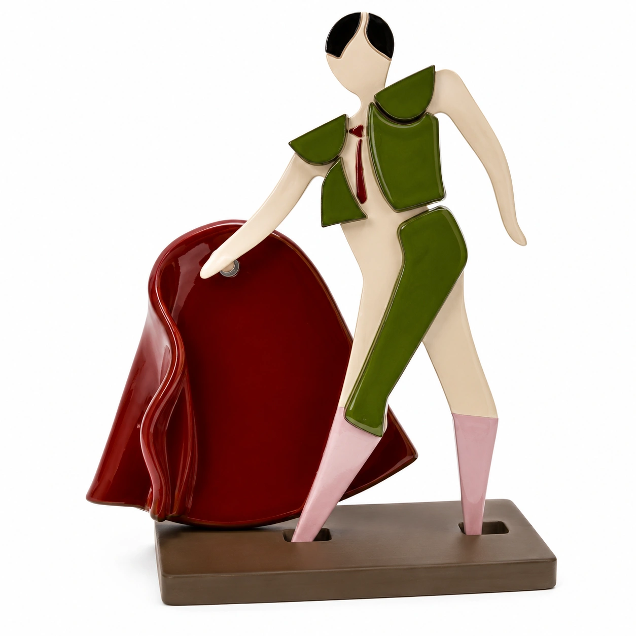 Escultura decorativa de torero contemporaneo