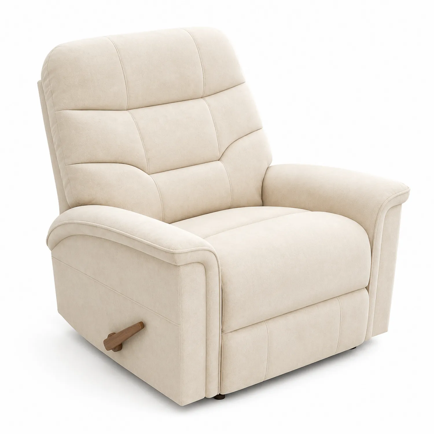 Fauteuil inclinable en tissu Beige 100x90x100 cm-Hearthlyeu