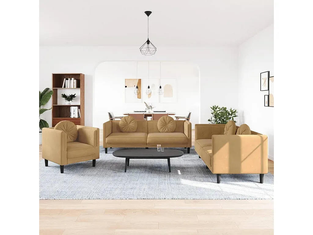 Sofa & Sessel,Wohnzimmergarnitur,Couchgarnitur ohne Schlaffunktion-LIVELORAE