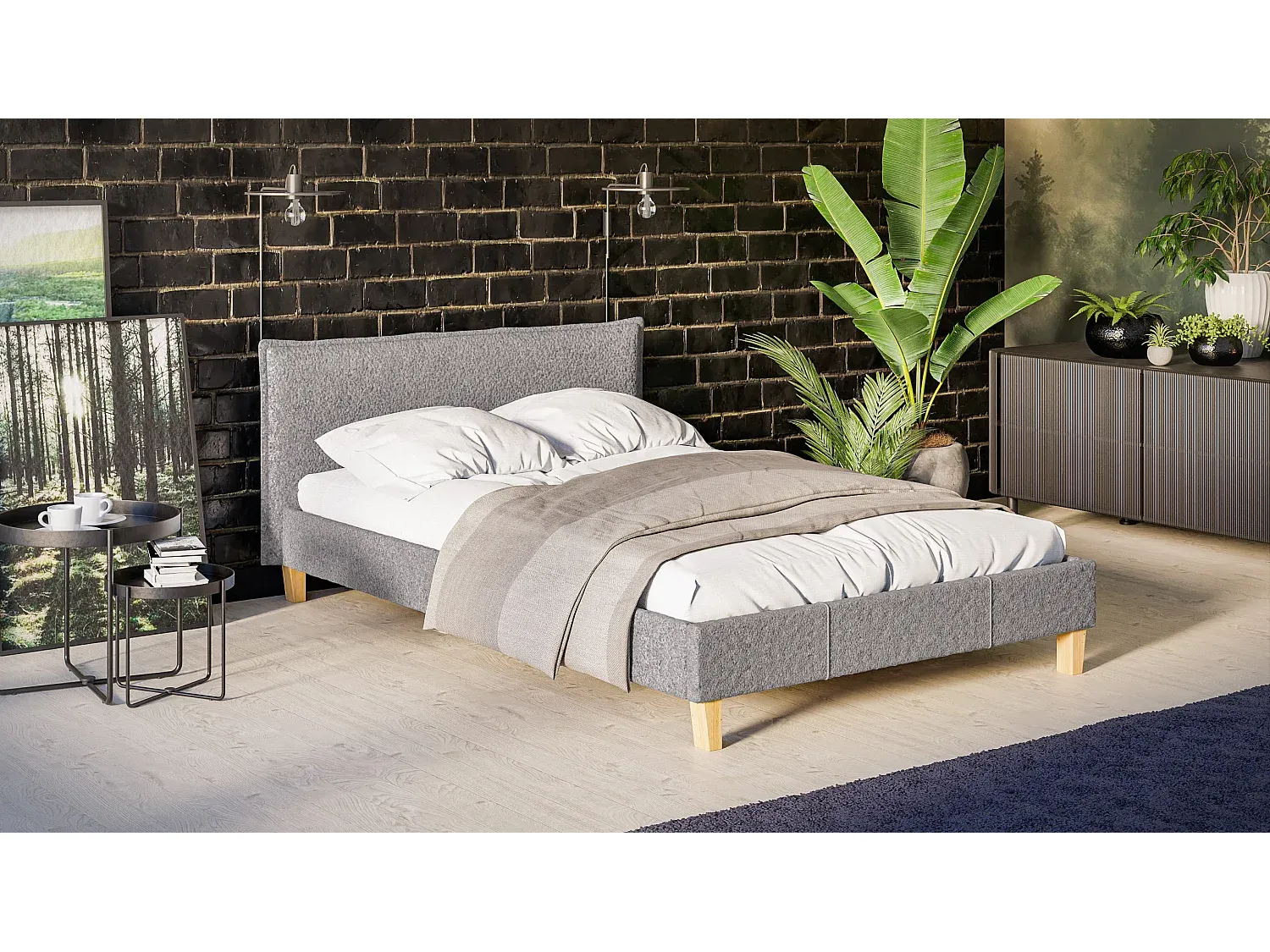 Schlafzimmer,Bereich Bett,Bettrahmen-LIVELORAE