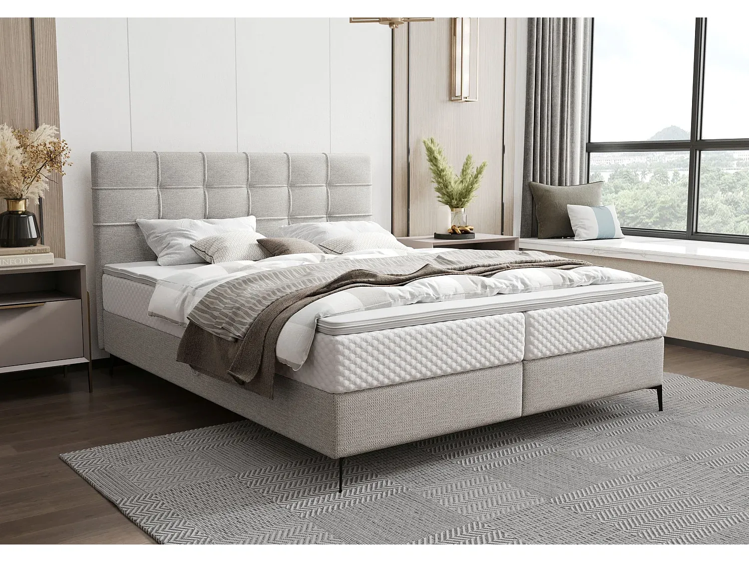 Schlafzimmer,Bereich Bett,Boxspringbett-LIVELORAE
