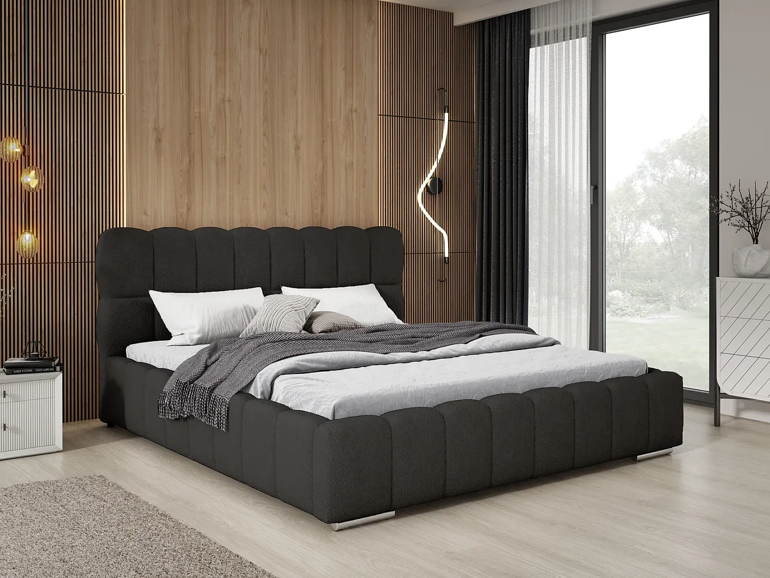 Schlafzimmer,Bereich Bett,Bett mit Bettkasten-LIVELORAE