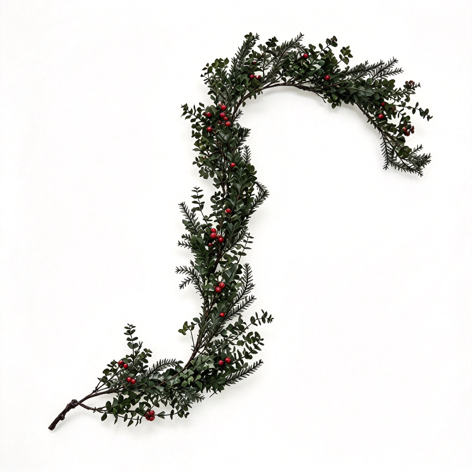 TreeKeeper 5' Pre‑Lit LED Cedar Garland, Battery Operated Timer for Indoor & Outdoor Holiday Décor