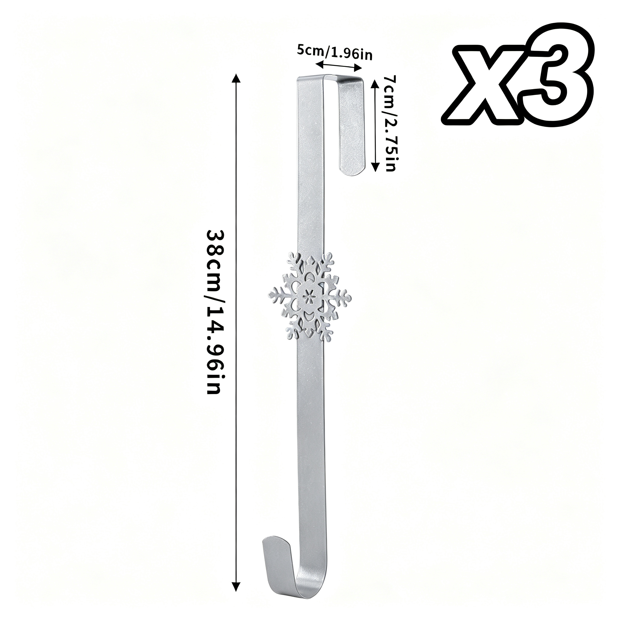 Christmas Wreath Hook for Front Door Heavy Duty Welcome Sign Holder