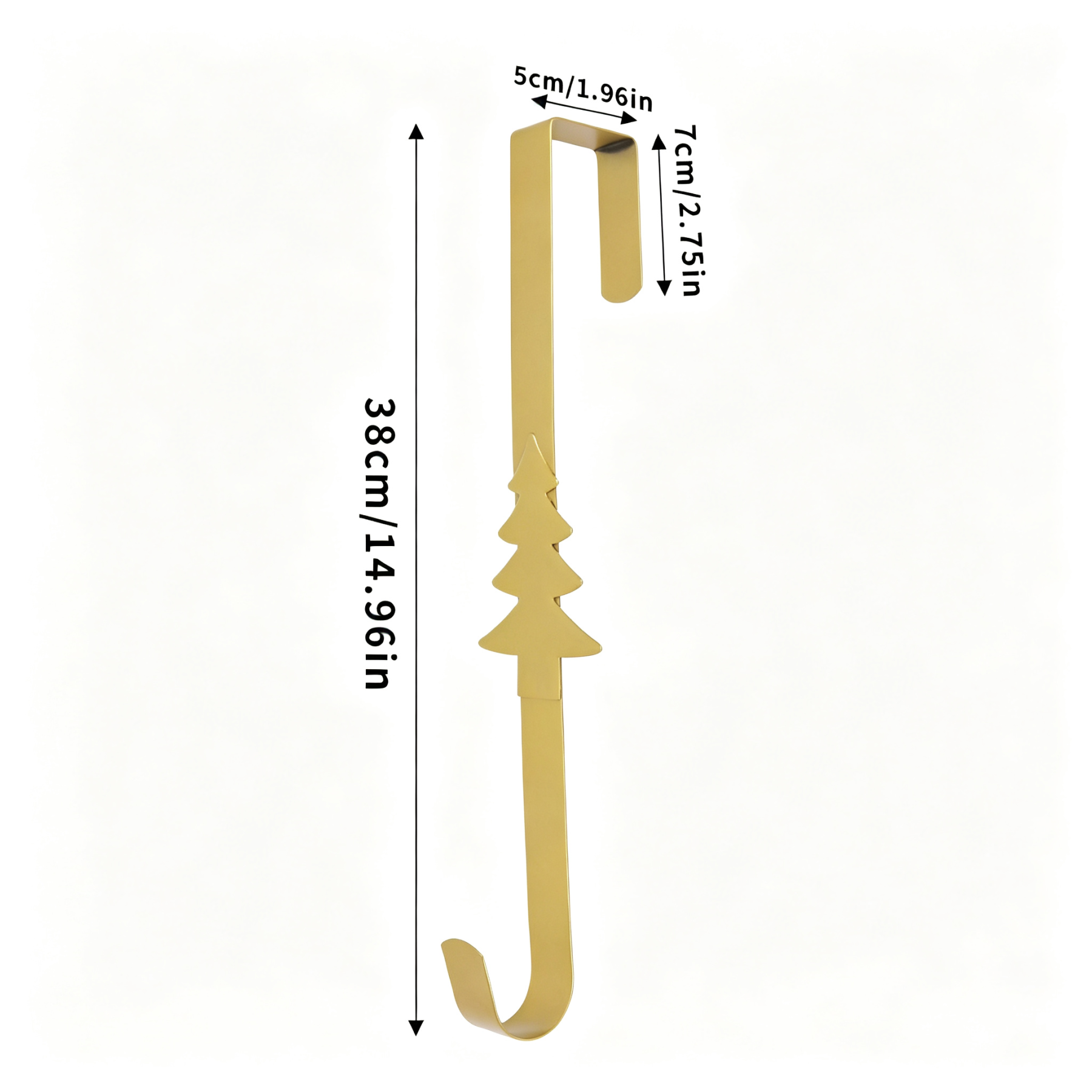 Christmas Wreath Hook for Front Door Heavy Duty Welcome Sign Holder
