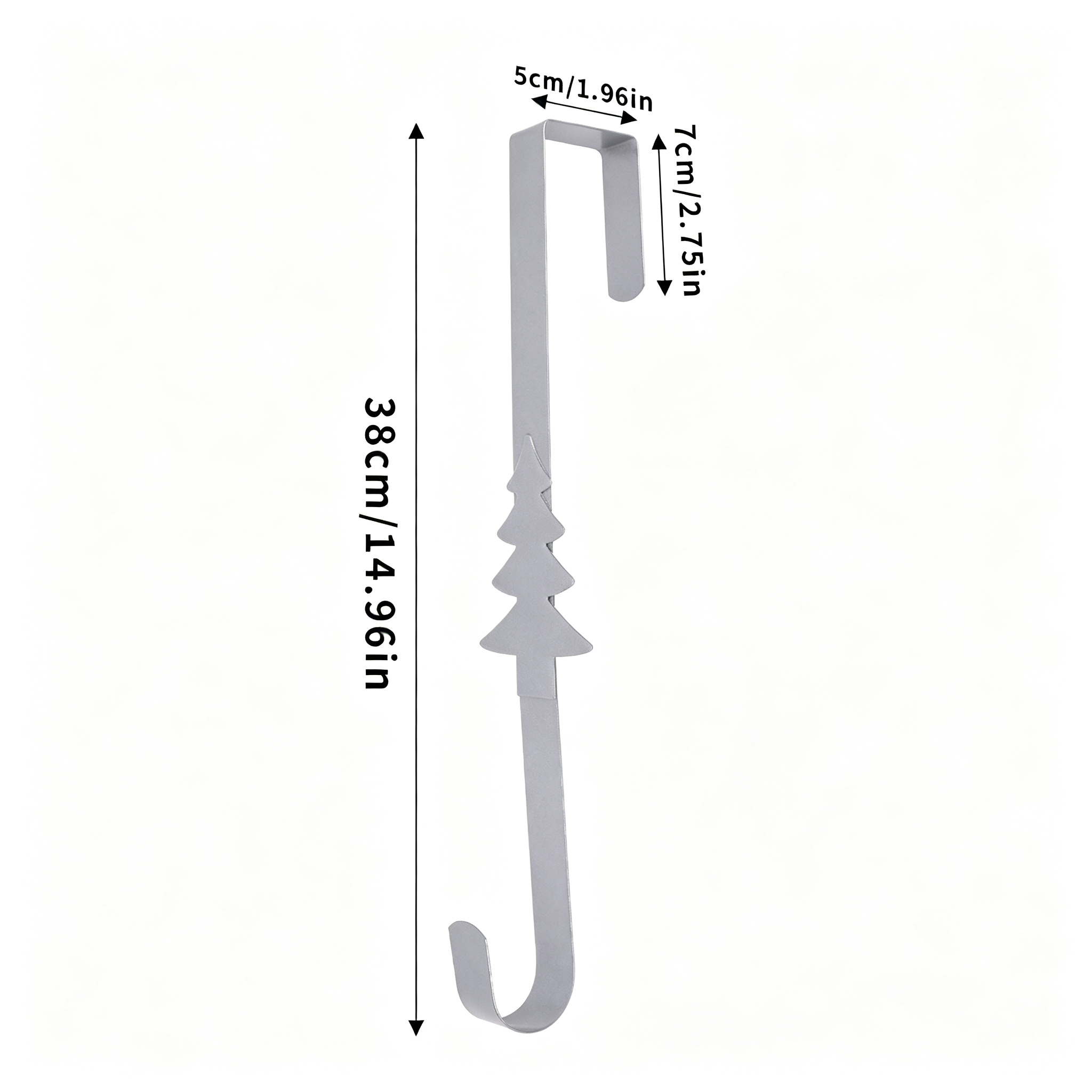 Christmas Wreath Hook for Front Door Heavy Duty Welcome Sign Holder