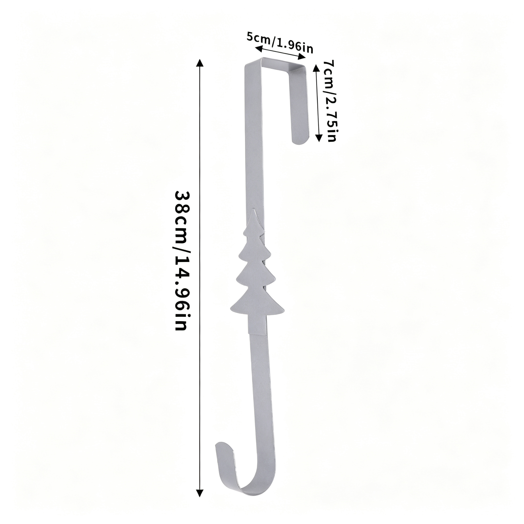 Christmas Wreath Hook for Front Door Heavy Duty Welcome Sign Holder