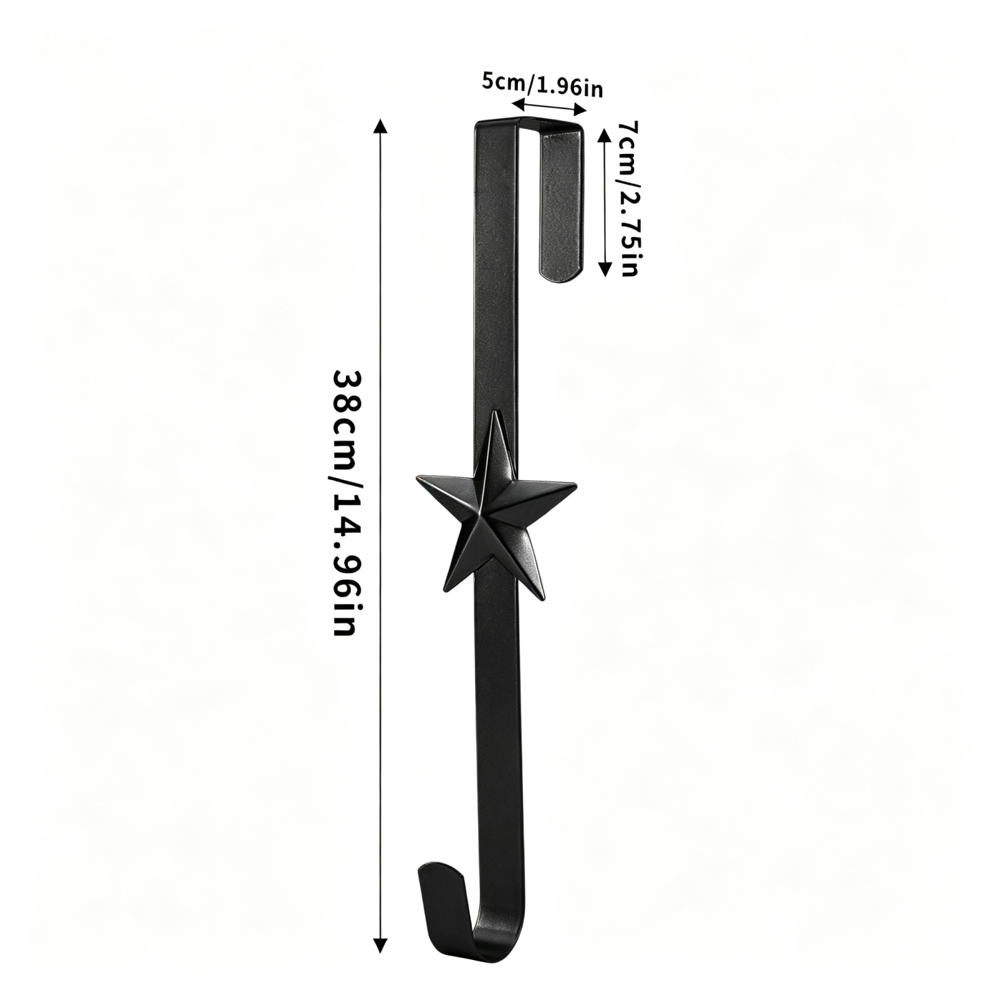 Christmas Wreath Hook for Front Door Heavy Duty Welcome Sign Holder