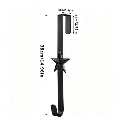 Christmas Wreath Hook for Front Door Heavy Duty Welcome Sign Holder