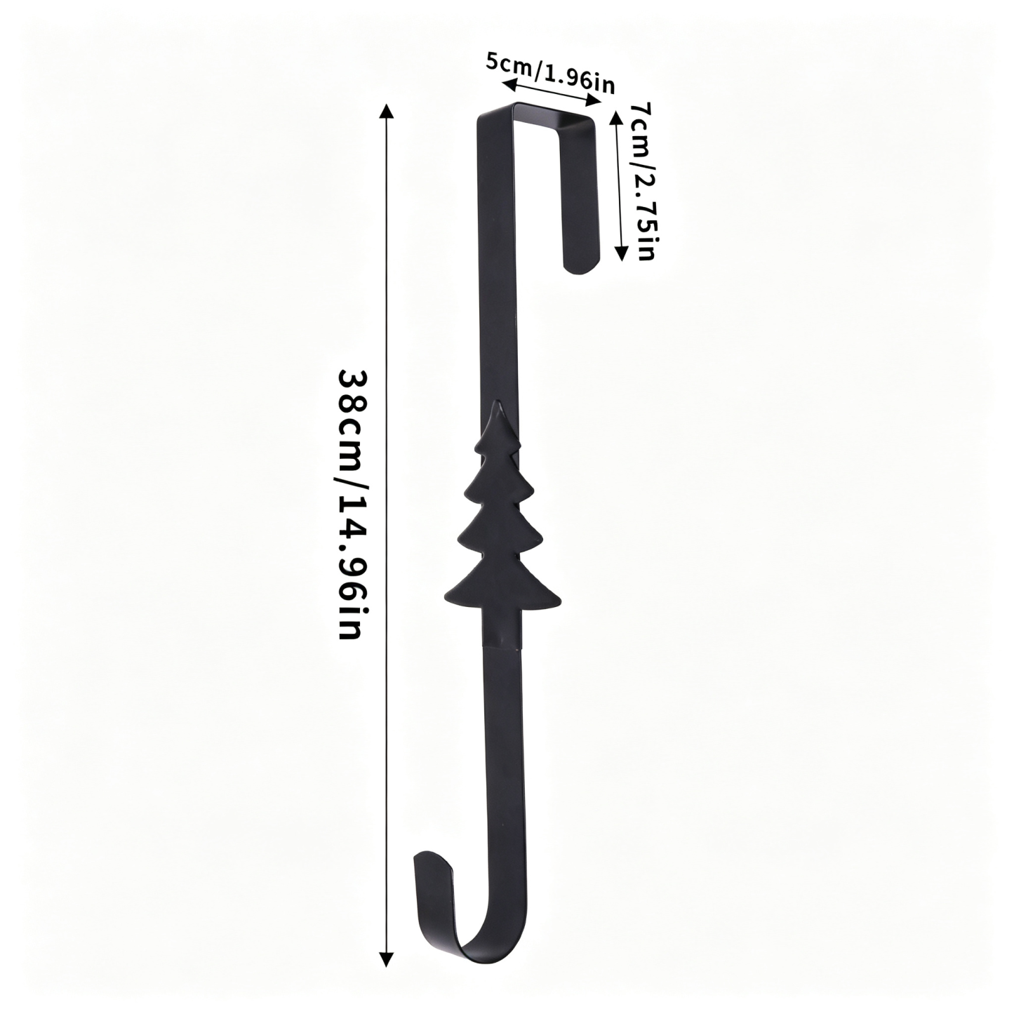 Christmas Wreath Hook for Front Door Heavy Duty Welcome Sign Holder