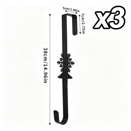 Christmas Wreath Hook for Front Door Heavy Duty Welcome Sign Holder