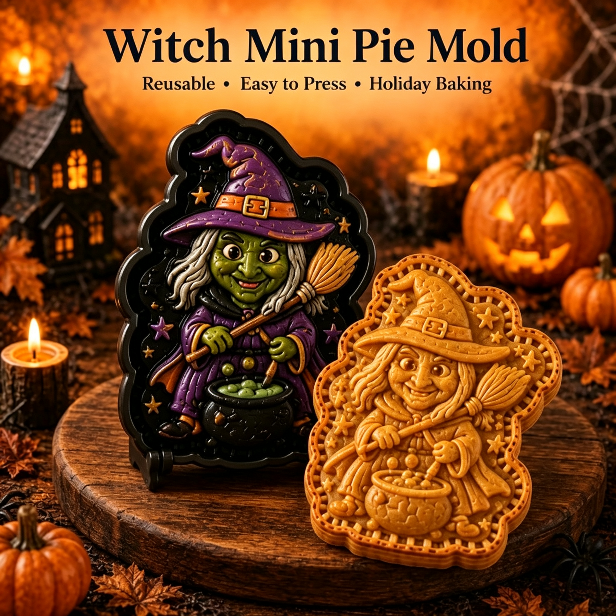 ⏳ Last Day 49% OFF – 🎄 Christmas Mini Pie Mold Collection |
