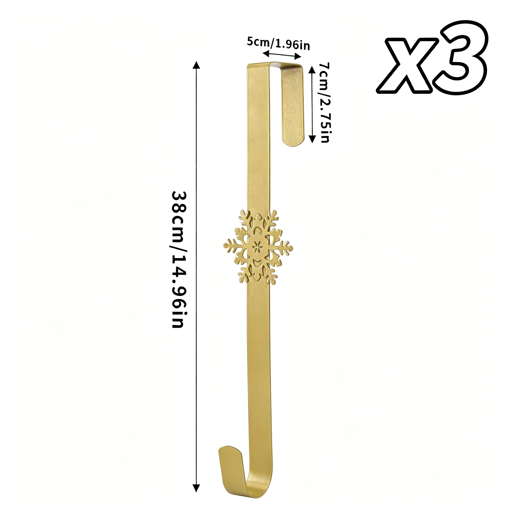 Christmas Wreath Hook for Front Door Heavy Duty Welcome Sign Holder