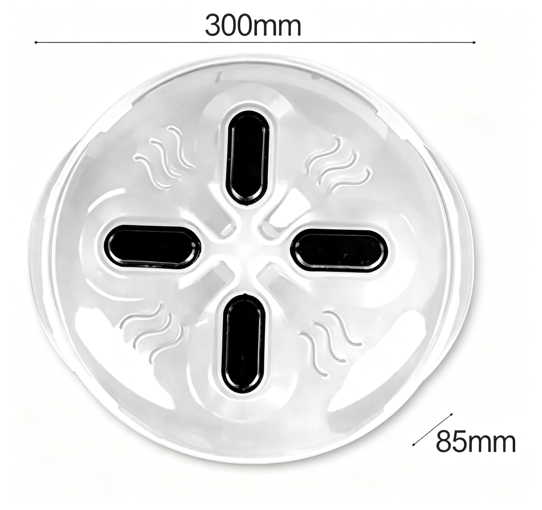 2-Pack: Magnetic Microwave Cover, BPA-Free Anti-Splatter Guard with Steam Vents