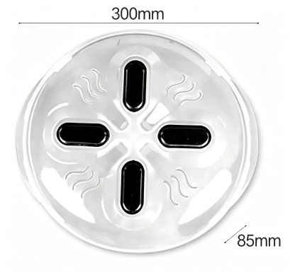 2-Pack: Magnetic Microwave Cover, BPA-Free Anti-Splatter Guard with Steam Vents