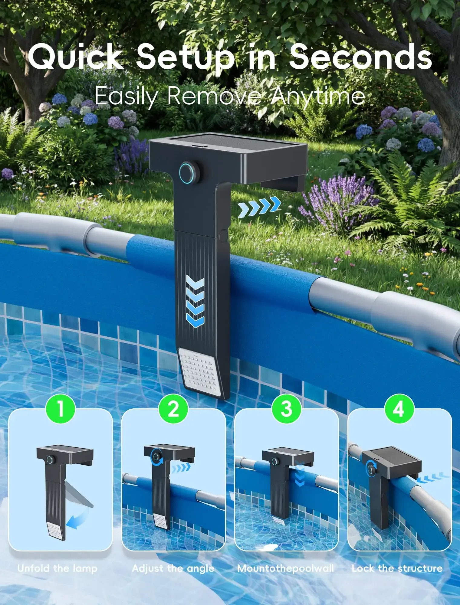 Solar pool light product