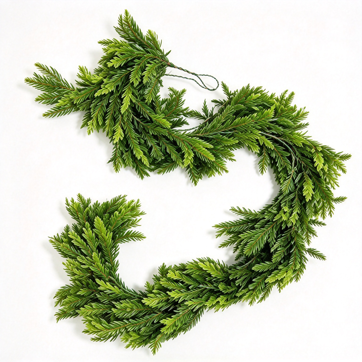 TreeKeeper 5' Pre‑Lit LED Cedar Garland, Battery Operated Timer for Indoor & Outdoor Holiday Décor