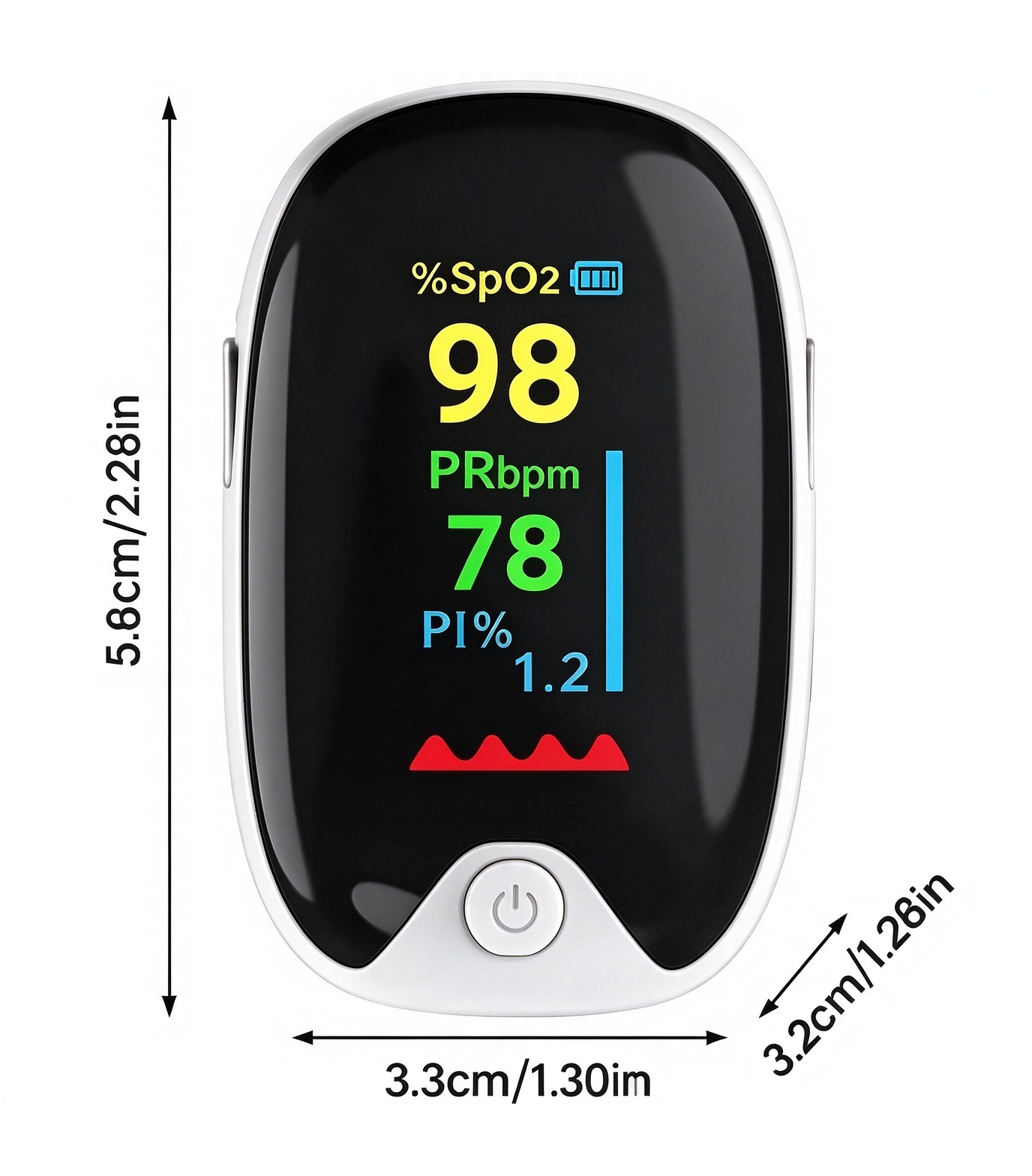 Finger‑Clip Pulse Oximeter | Portable Blood Oxygen & Heart Rate Monitor for Home & Outdoor