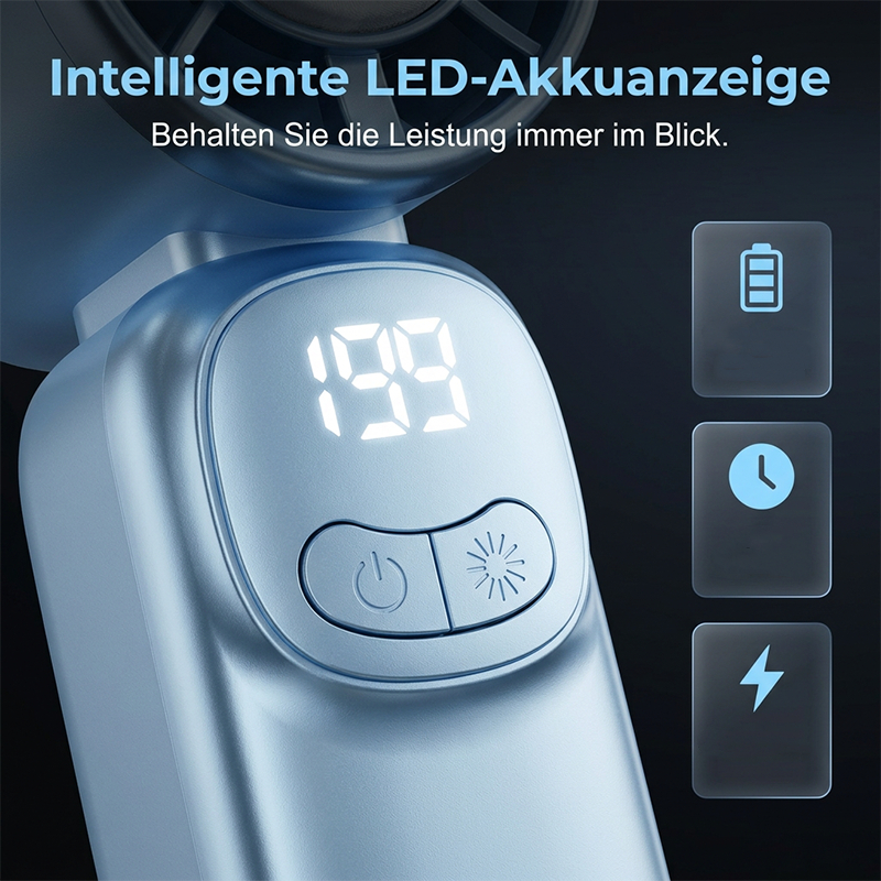 ❄️ Mini-Handventilator mit extrem langer Akkulaufzeit⚡ 