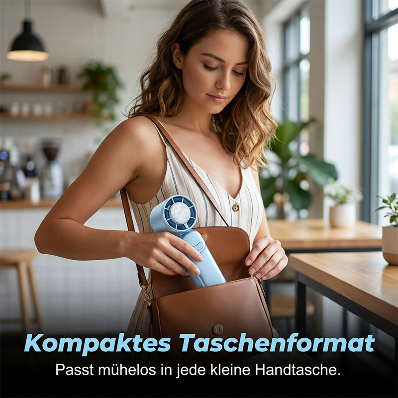 ❄️ Mini-Handventilator mit extrem langer Akkulaufzeit⚡ 