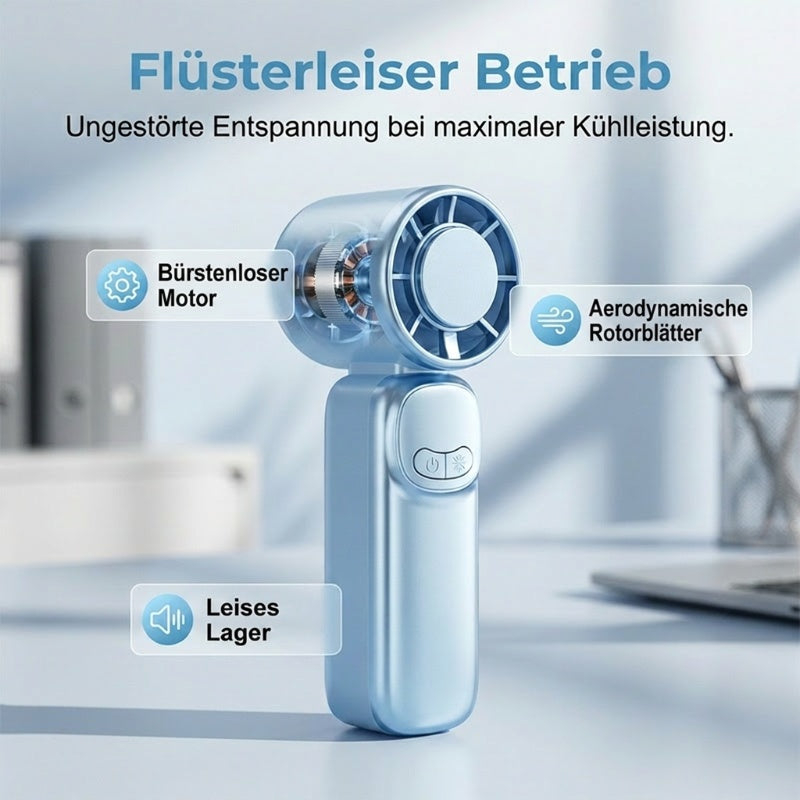 ❄️ Mini-Handventilator mit extrem langer Akkulaufzeit⚡ 