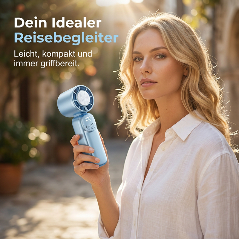 ❄️ Mini-Handventilator mit extrem langer Akkulaufzeit⚡ 