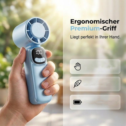 ❄️ Mini-Handventilator mit extrem langer Akkulaufzeit⚡ 