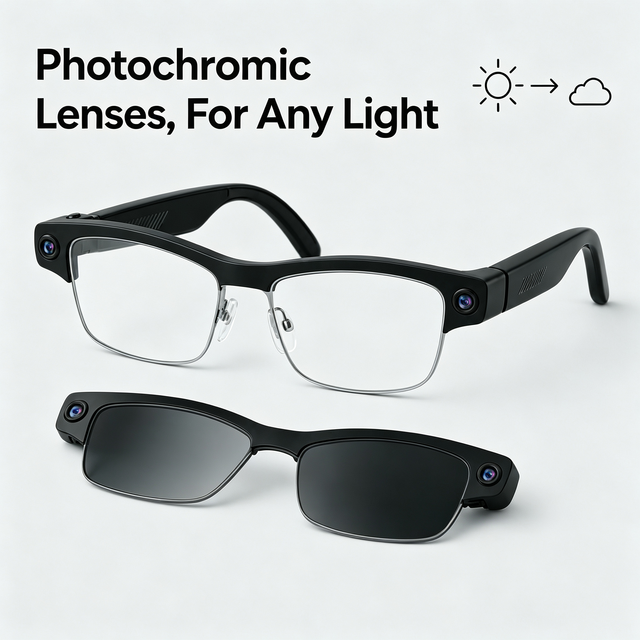 Vexors Pro – KI-Kamera-Brille mit Wechselgläsern