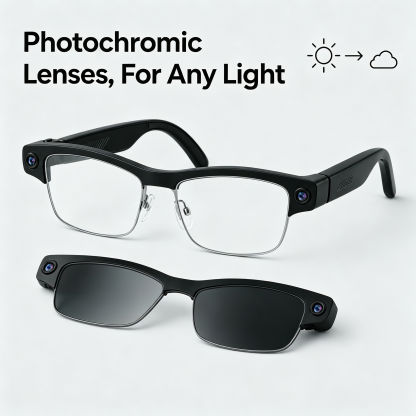 Vexors Pro – KI-Kamera-Brille mit Wechselgläsern